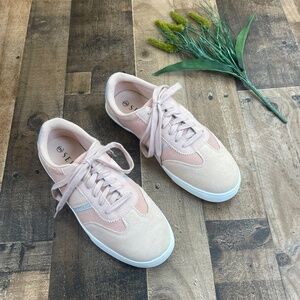 Serra Pink Suede Low Tops Casual Sneakers